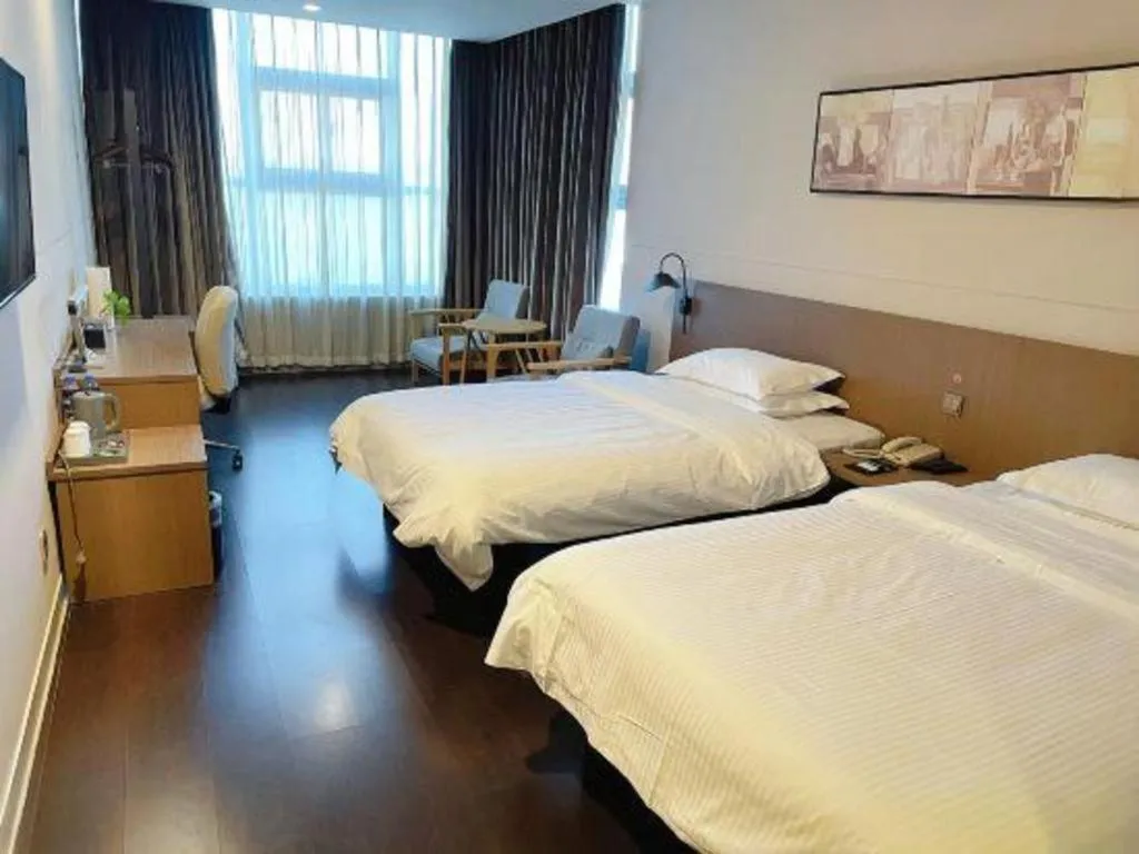 Bed in Jinjiang Inn Select Yancheng Oufeng Hua Street Julong Lake