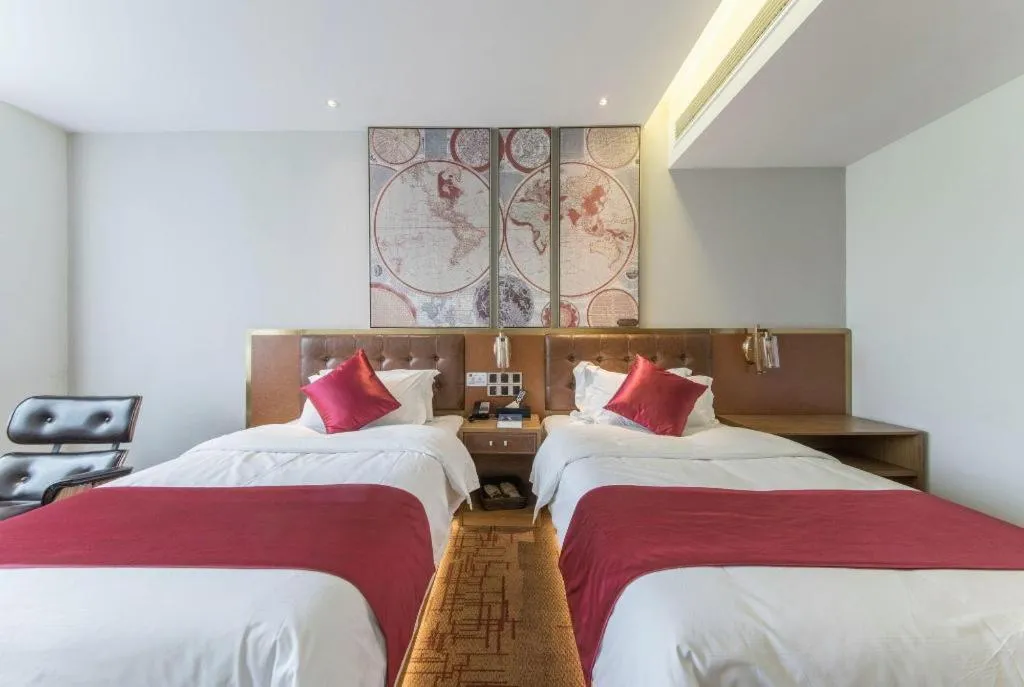 Bed in James Joyce Coffetel·Shanghai New International Expo Cente