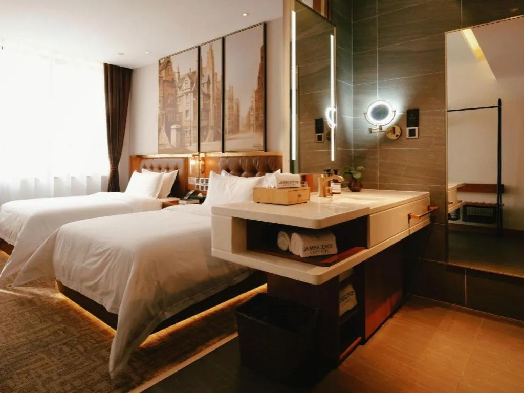 Bed in James Joyce Coffetel·Shanghai New International Expo Cente