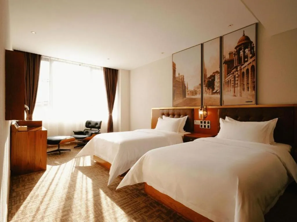 Bed in James Joyce Coffetel·Shanghai New International Expo Cente