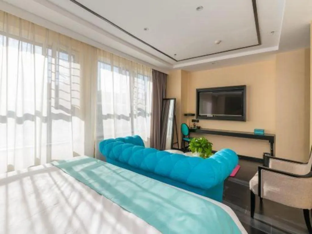 Bed in Xana Hotelle·Xining Dashizi Central Square