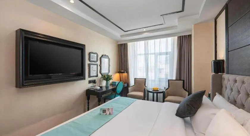 Bed in Xana Hotelle·Xining Dashizi Central Square