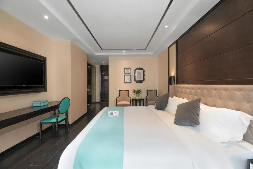 Bed in Xana Hotelle·Xining Dashizi Central Square