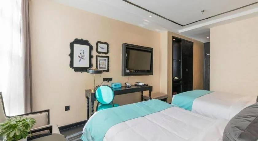 Bed in Xana Hotelle·Xining Dashizi Central Square