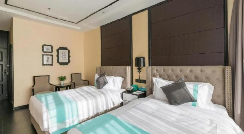 Bed in Xana Hotelle·Xining Dashizi Central Square