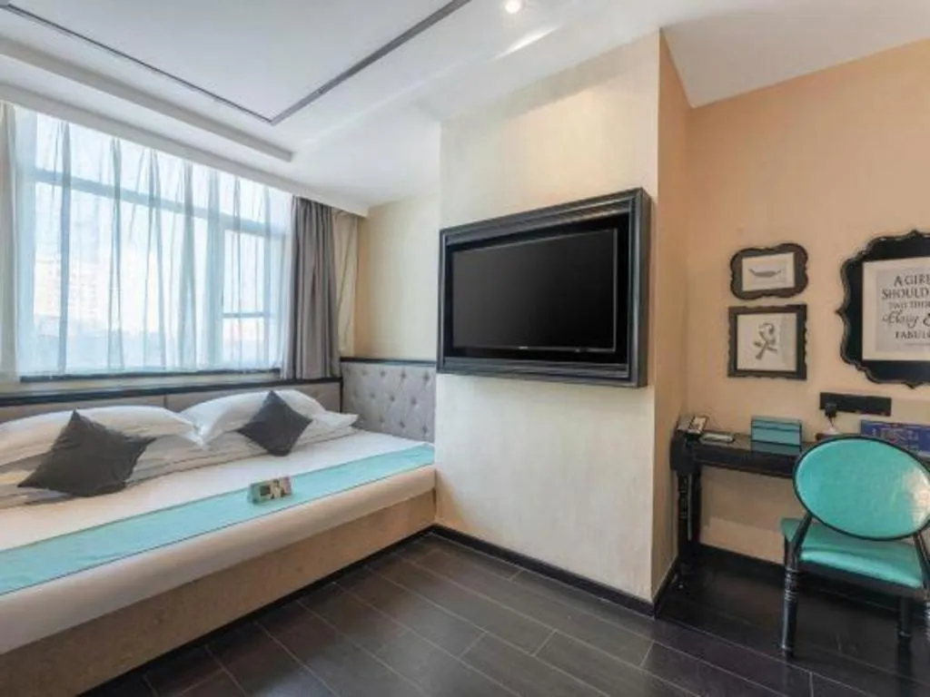 Bed in Xana Hotelle·Xining Dashizi Central Square