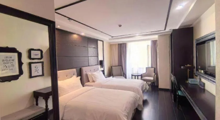 Bed in Xana Hotelle·Xining Dashizi Central Square