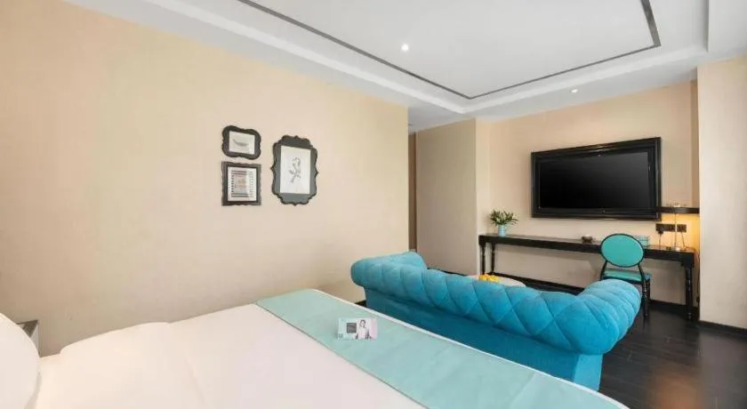 Bed in Xana Hotelle·Xining Dashizi Central Square