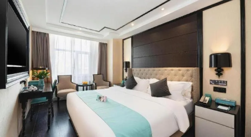 Bed in Xana Hotelle·Xining Dashizi Central Square