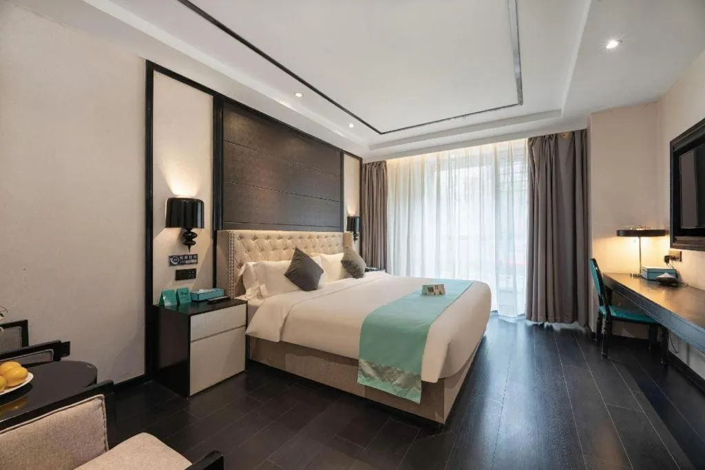 Bed in Xana Hotelle·Xining Dashizi Central Square