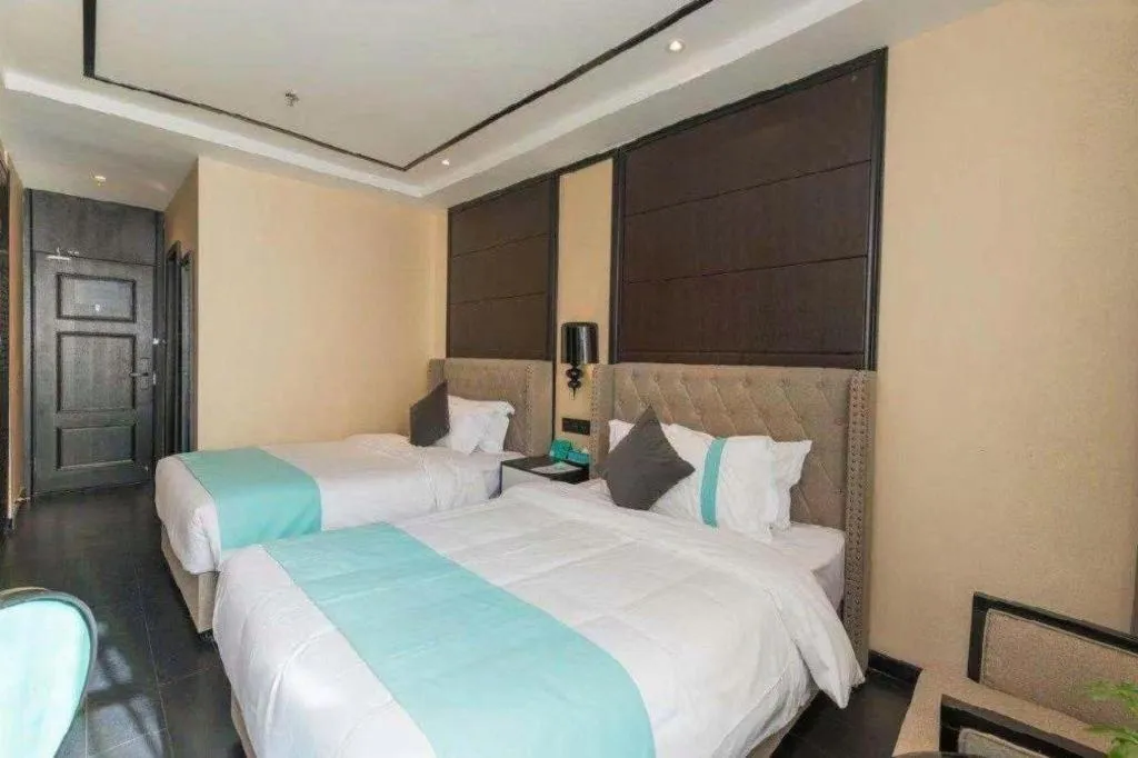 Bed in Xana Hotelle·Xining Dashizi Central Square