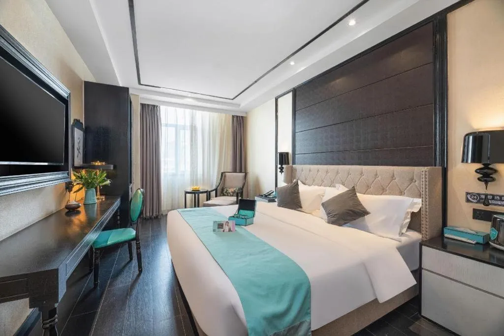 Bed in Xana Hotelle·Xining Dashizi Central Square