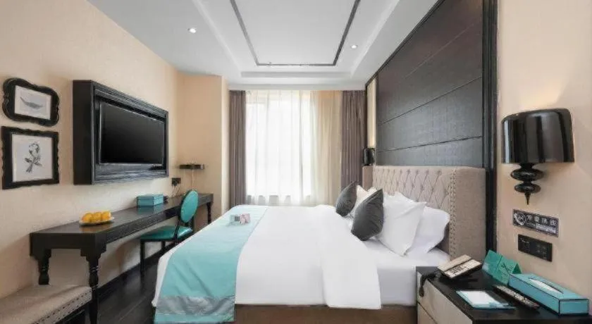 Bed in Xana Hotelle·Xining Dashizi Central Square