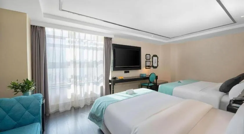 Bed in Xana Hotelle·Xining Dashizi Central Square