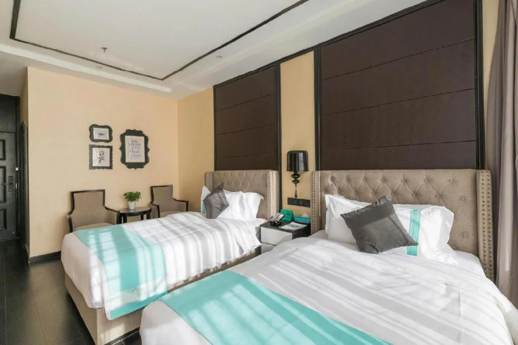 Bed in Xana Hotelle·Xining Dashizi Central Square