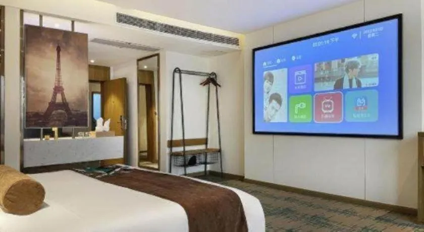 Bed in James Joyce Coffetel·Hengyang Jiefang Road Xianfeng Dock