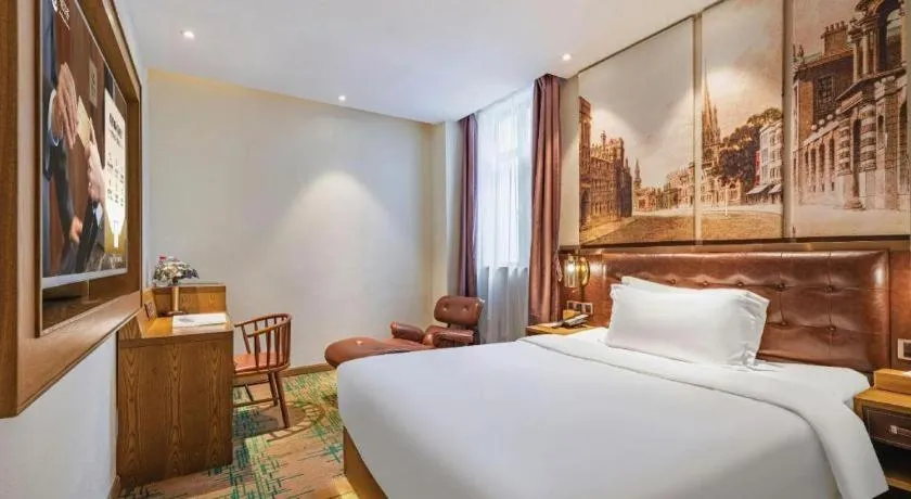 Bed in James Joyce Coffetel·Hengyang Jiefang Road Xianfeng Dock