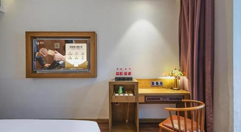 Bed in James Joyce Coffetel·Hengyang Jiefang Road Xianfeng Dock
