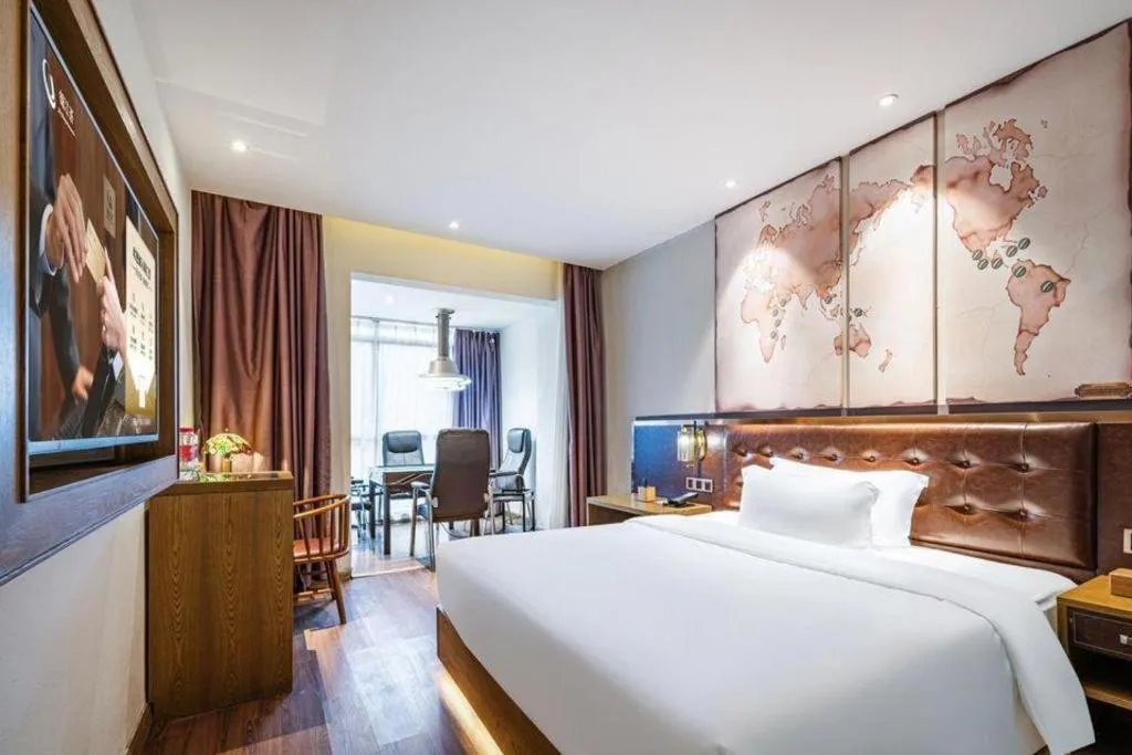 Bed in James Joyce Coffetel·Hengyang Jiefang Road Xianfeng Dock