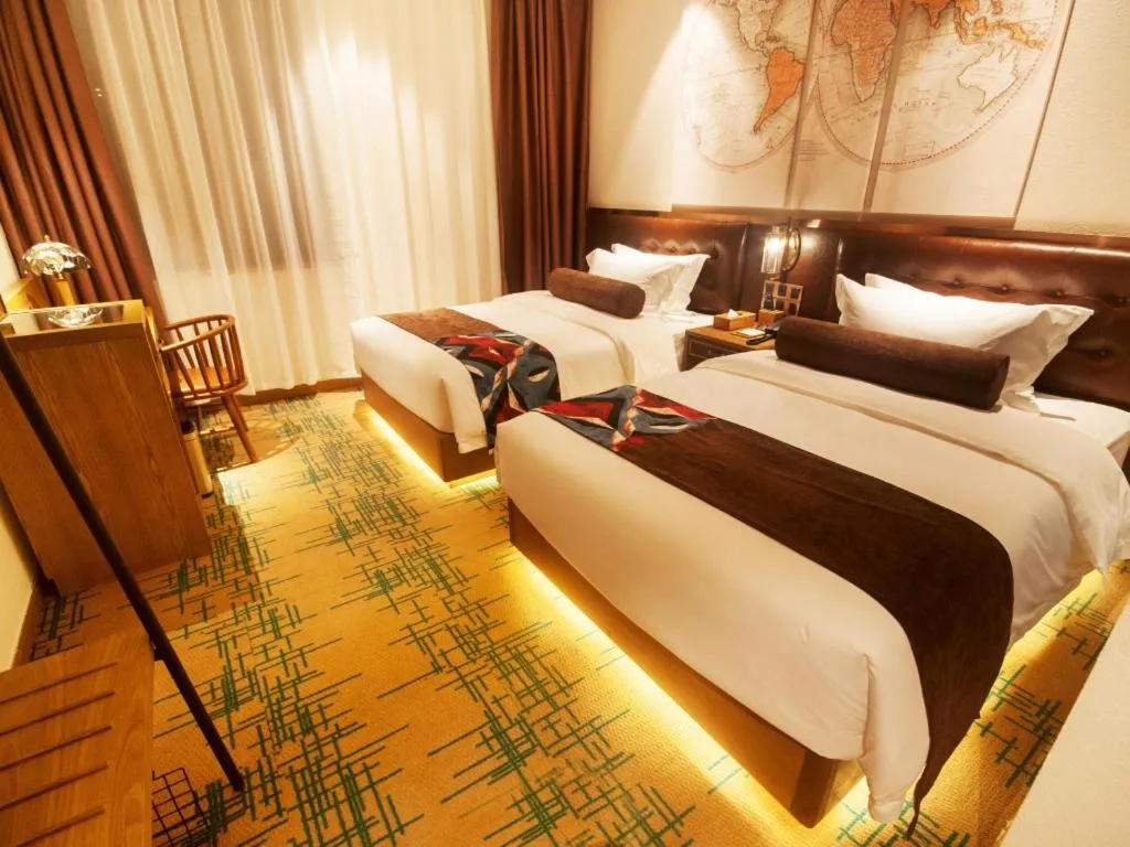 Bed in James Joyce Coffetel·Hengyang Jiefang Road Xianfeng Dock