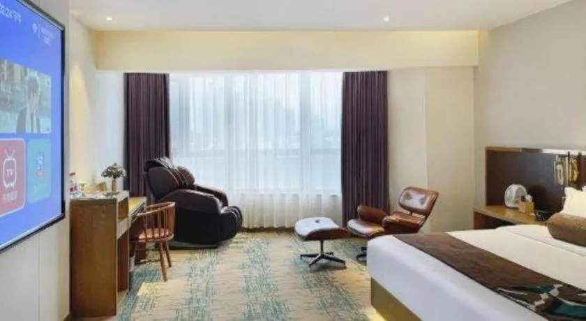 Bed in James Joyce Coffetel·Hengyang Jiefang Road Xianfeng Dock