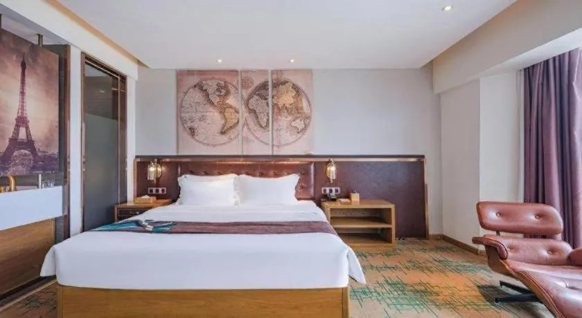 Bed in James Joyce Coffetel·Hengyang Jiefang Road Xianfeng Dock