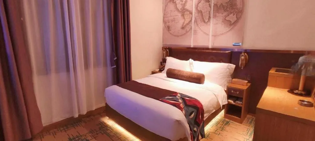 Bed in James Joyce Coffetel·Hengyang Jiefang Road Xianfeng Dock