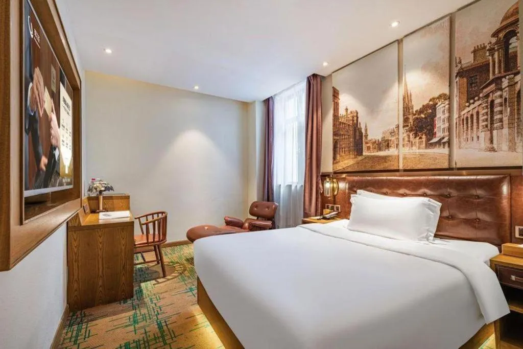 Bed in James Joyce Coffetel·Hengyang Jiefang Road Xianfeng Dock