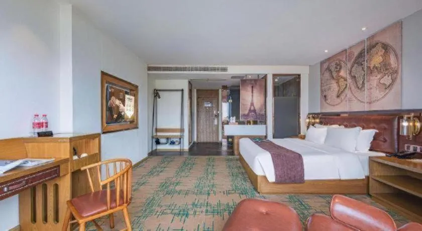 Bed in James Joyce Coffetel·Hengyang Jiefang Road Xianfeng Dock