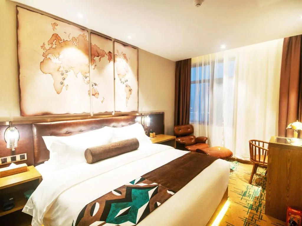 Bed in James Joyce Coffetel·Hengyang Jiefang Road Xianfeng Dock