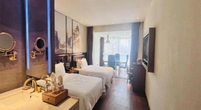 Bed in James Joyce Coffetel·Hengyang Jiefang Road Xianfeng Dock