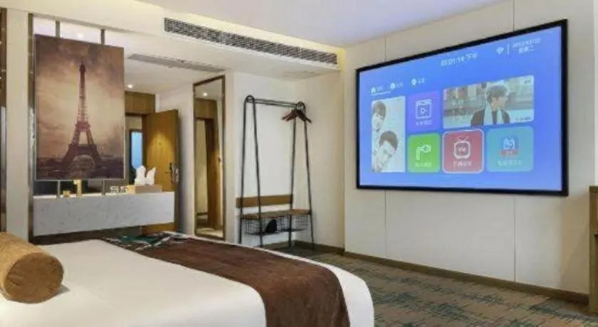 Bed in James Joyce Coffetel·Hengyang Jiefang Road Xianfeng Dock