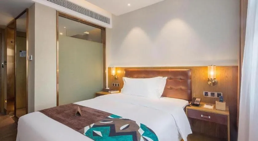 Bed in James Joyce Coffetel·Hengyang Jiefang Road Xianfeng Dock