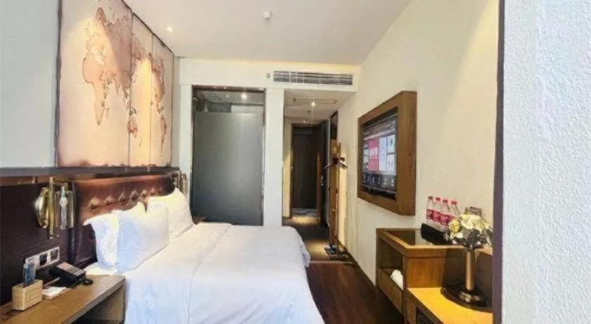 Bed in James Joyce Coffetel·Hengyang Jiefang Road Xianfeng Dock