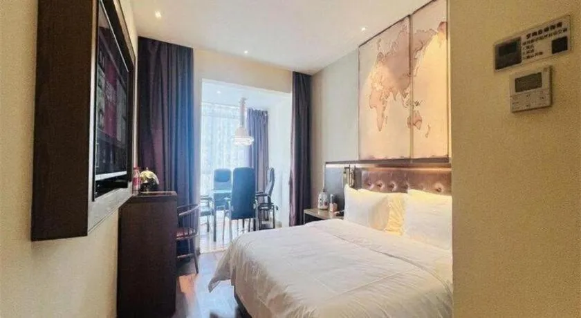 Bed in James Joyce Coffetel·Hengyang Jiefang Road Xianfeng Dock