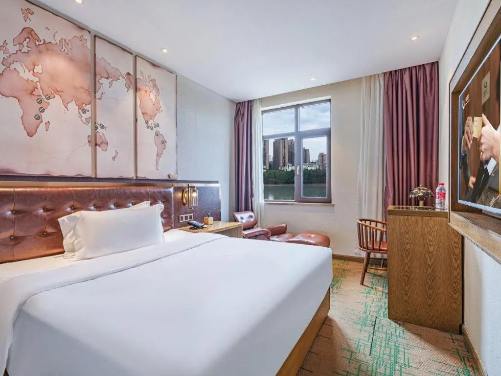 Bed in James Joyce Coffetel·Hengyang Jiefang Road Xianfeng Dock