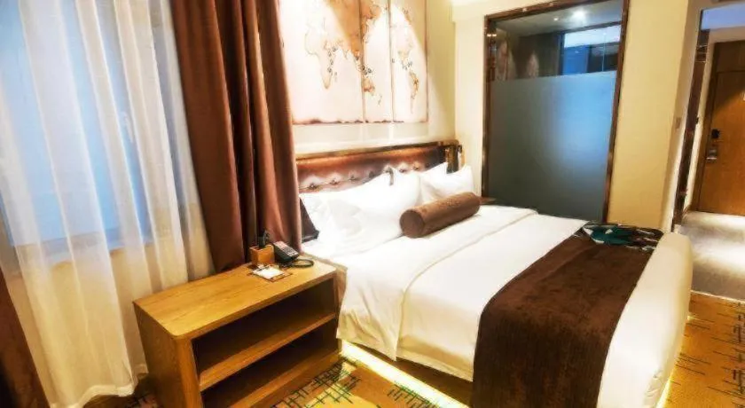 Bed in James Joyce Coffetel·Hengyang Jiefang Road Xianfeng Dock