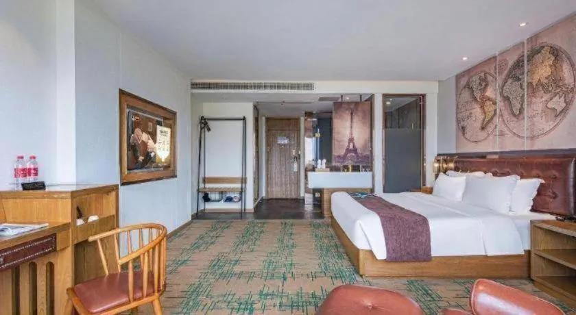 Bed in James Joyce Coffetel·Hengyang Jiefang Road Xianfeng Dock