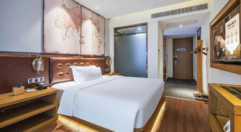 Bed in James Joyce Coffetel·Hengyang Jiefang Road Xianfeng Dock