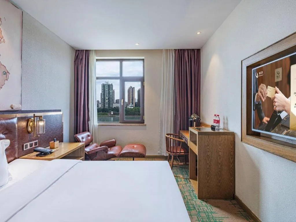 Bed in James Joyce Coffetel·Hengyang Jiefang Road Xianfeng Dock