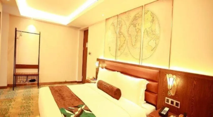 Bed in James Joyce Coffetel Harbin Railway Station Songlei Yuanda Pedestrian Street