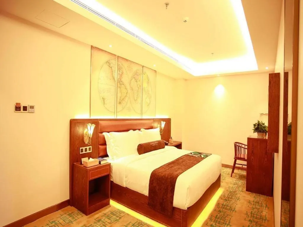 Bed in James Joyce Coffetel Harbin Railway Station Songlei Yuanda Pedestrian Street