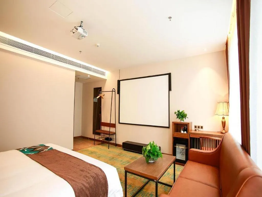 Bed in James Joyce Coffetel Harbin Railway Station Songlei Yuanda Pedestrian Street