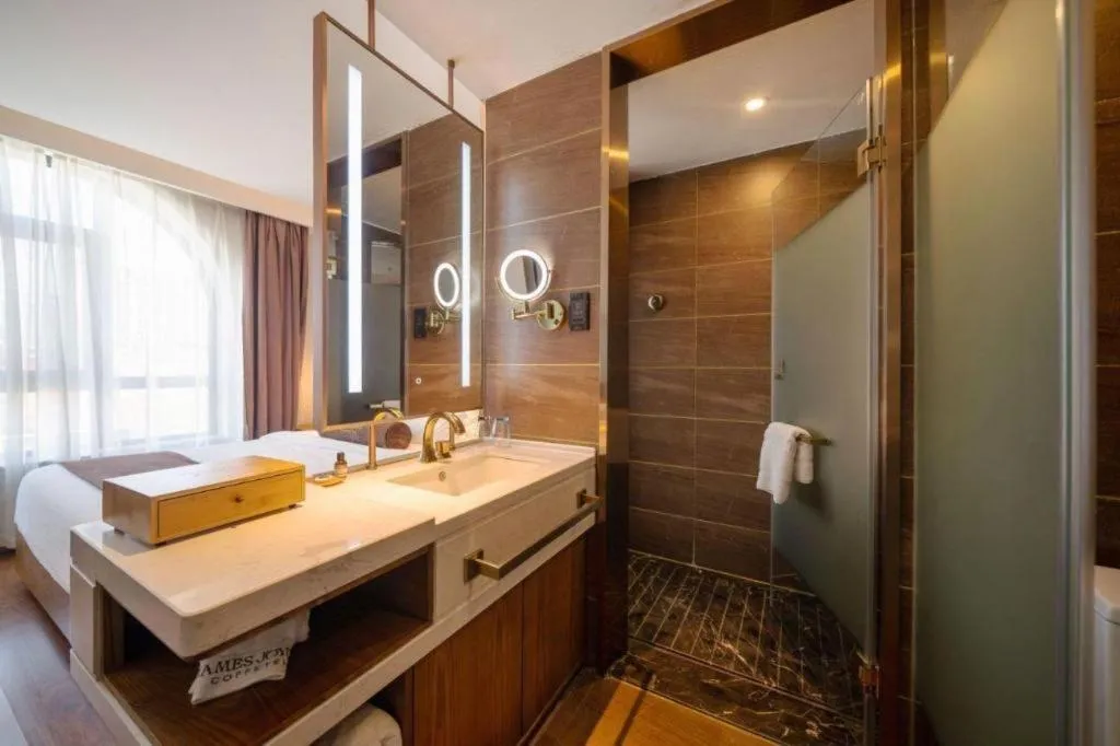 Bed in James Joyce Coffetel·Huludao Xingcheng Seaside Tourist Scenic Spot