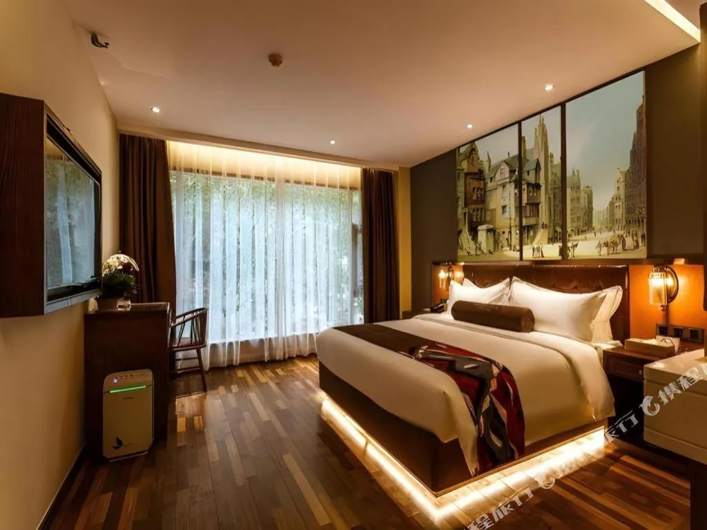 Bed in James Joyce Coffetel·Huludao Xingcheng Seaside Tourist Scenic Spot