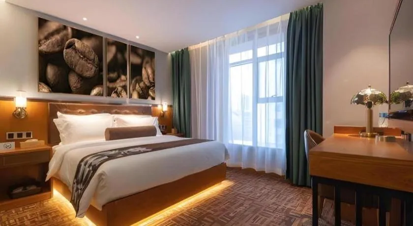 Bed in James Joyce Coffetel·Huludao Xingcheng Seaside Tourist Scenic Spot