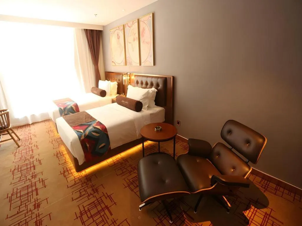 Bed in James Joyce Coffetel·Huludao Xingcheng Seaside Tourist Scenic Spot