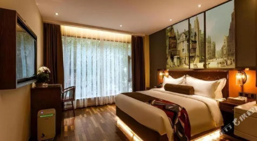 Bed in James Joyce Coffetel·Huludao Xingcheng Seaside Tourist Scenic Spot