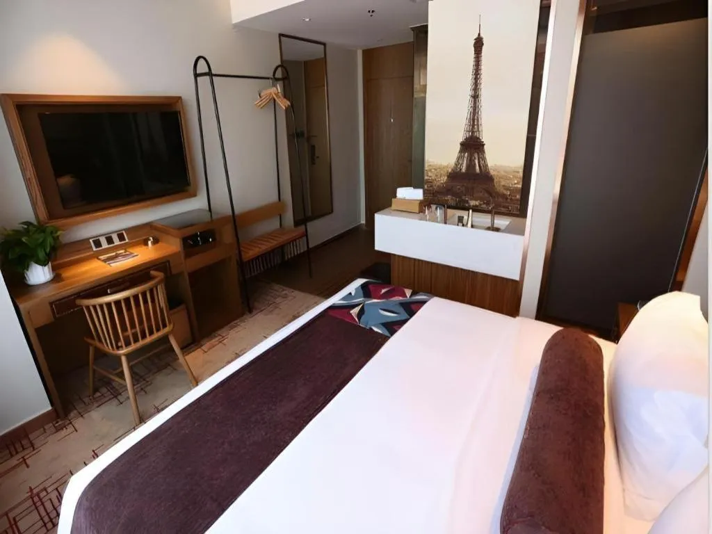 Bed in James Joyce Coffetel·Huludao Xingcheng Seaside Tourist Scenic Spot