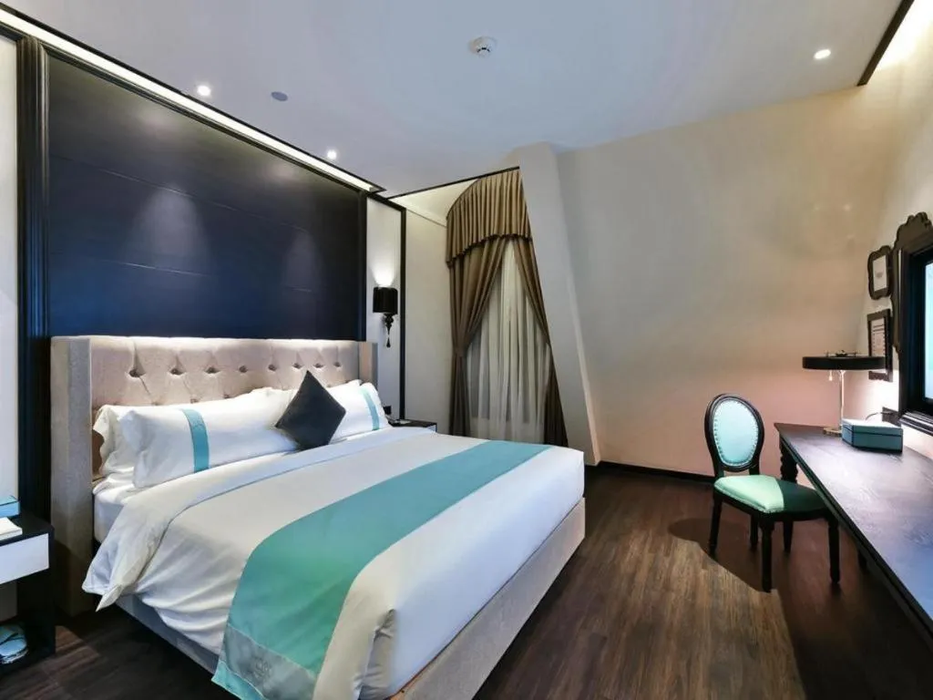 Bed in James Joyce Coffetel·Huludao Xingcheng Seaside Tourist Scenic Spot